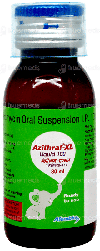 Azithral Xl 100 Liquid 30Ml